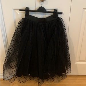 Bliss tulle - the Ella, black, polka dot